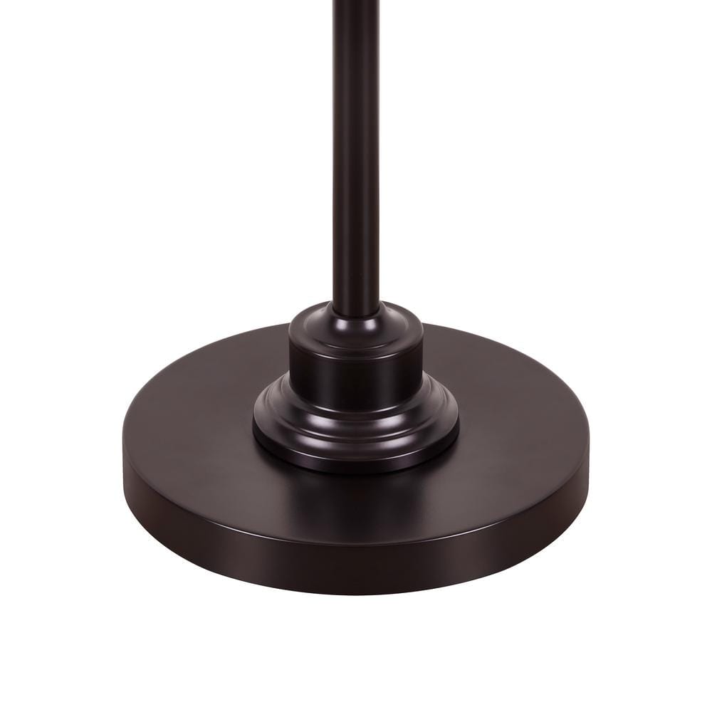 Bronze Adjustable 63.5" Floor Lamp with Fabric Shade
