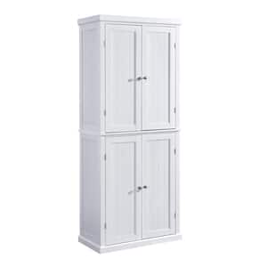 Walker Edison Modern Farmhouse Grooved Sliding Door Tall Storage Cabinet –  Brushed White