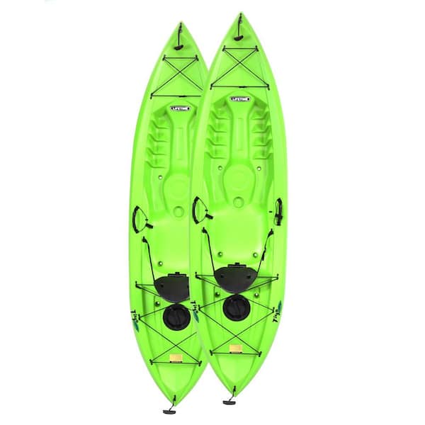 Lifetime Tamarack Tioga 10 ft. Lime Green Kayak (2-Pack)