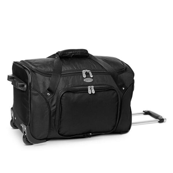 Leather rolling duffel discount bags