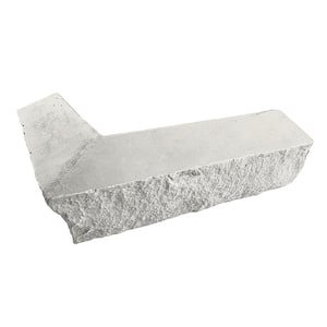 Stacked Stone Arctic Smoke 14 in. x 2 in. x 3.5 in. Faux Stone Outside Corner Ledger