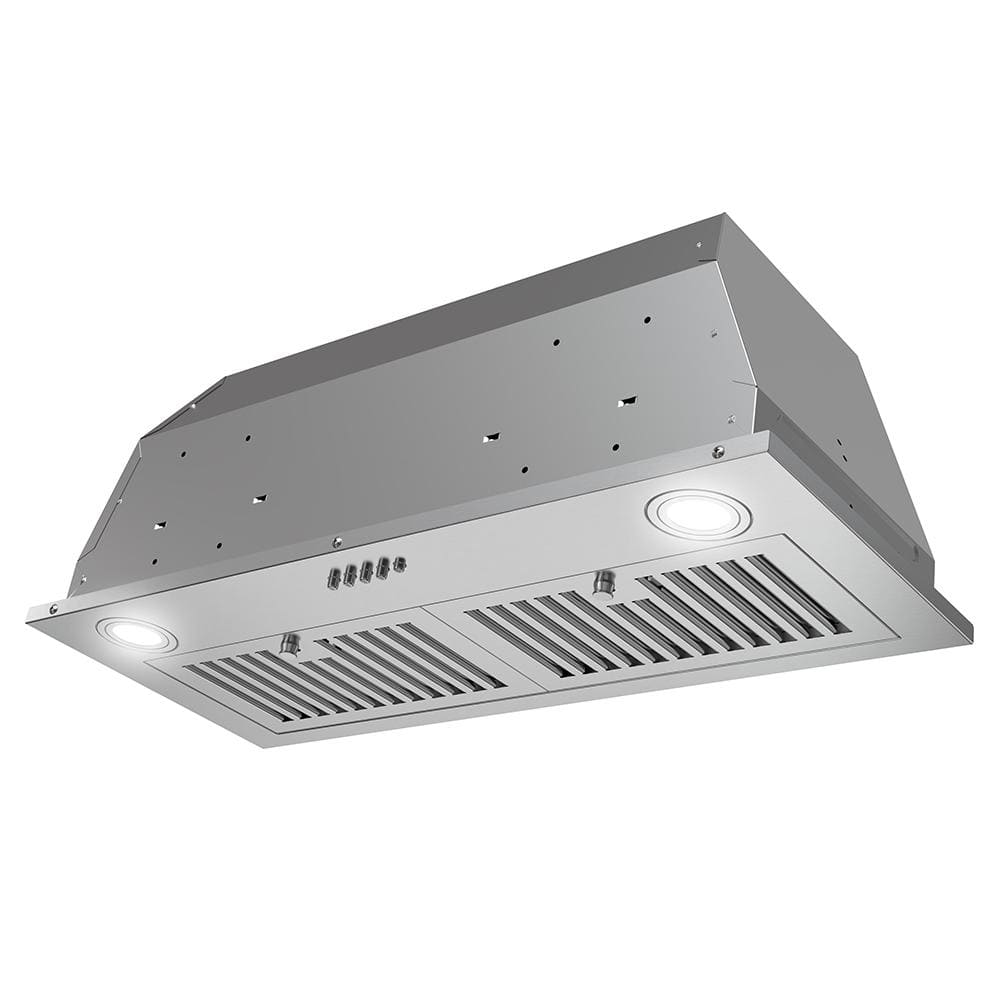 Streamline 28-inch Brushed Stainless Steel Insert Range Hood with Charcoal Filter