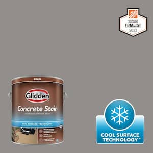 1 gal. PPG1002-5 Antique Silver Solid Interior/Exterior Concrete Stain with Cool Surface Technology