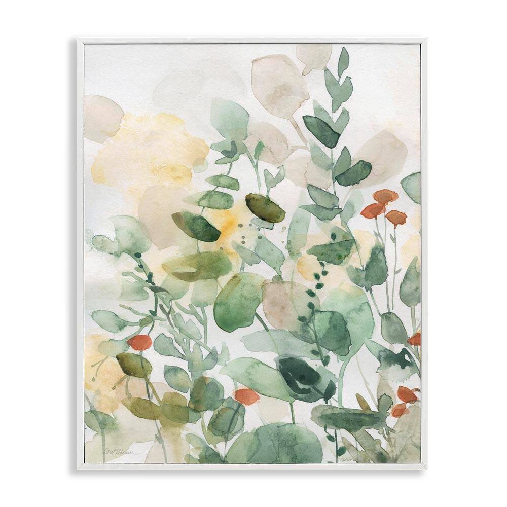Opaque Layered Leaves by Carol Robinson White Framed Nature Giclee Art Print 20 in. x 16 in. price history on PriceWatchPro
