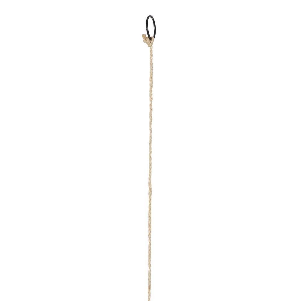 41-Inch Blue Glass Bottle Wind Chime with Beads and Bells
