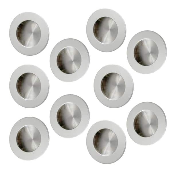 INOX FHIX 2-9/16 in. Dia Polished Stainless Steel Circular Flush Cup Pull (10-Pack)