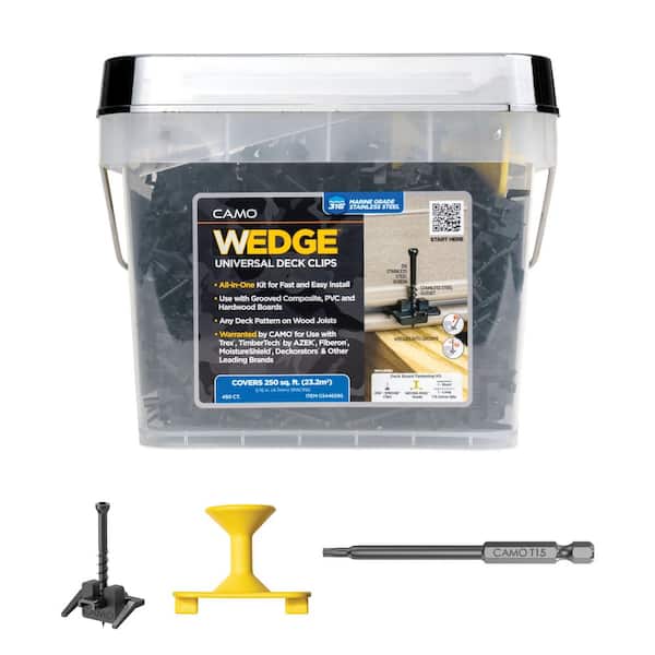 Wedge Stainless Steel Hidden Deck Fastener Clip (450-Count/250 sq. ft.)