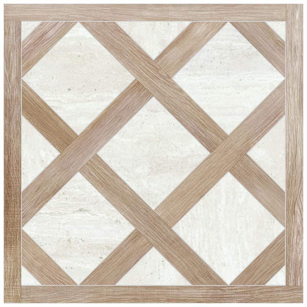 Fusione Intarsio Navona 6 in. x 6 in. Porcelain Floor and Wall Take Home Tile Sample price history on PriceWatchPro