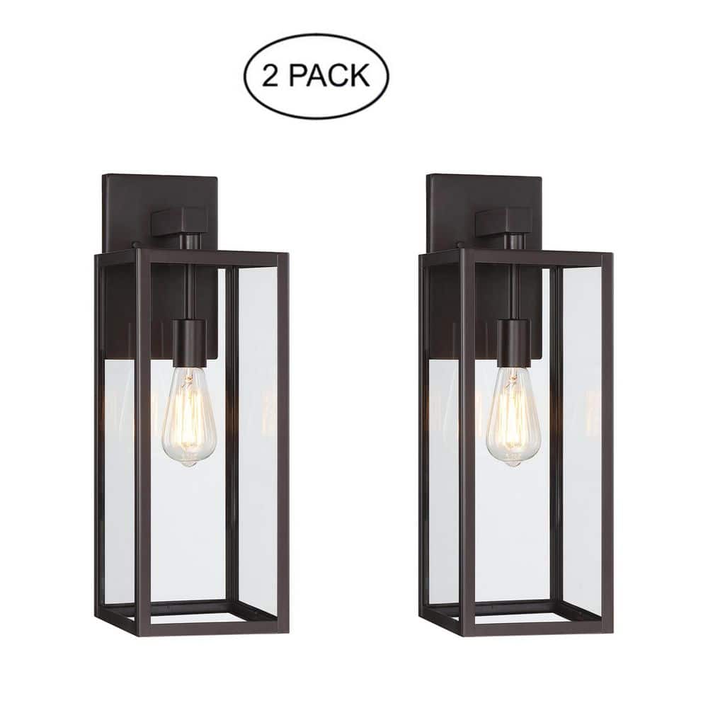Martin 2-Pack 1-Light 21-in Bronze Outdoor Wall Lantern Sconce price history on PriceWatchPro