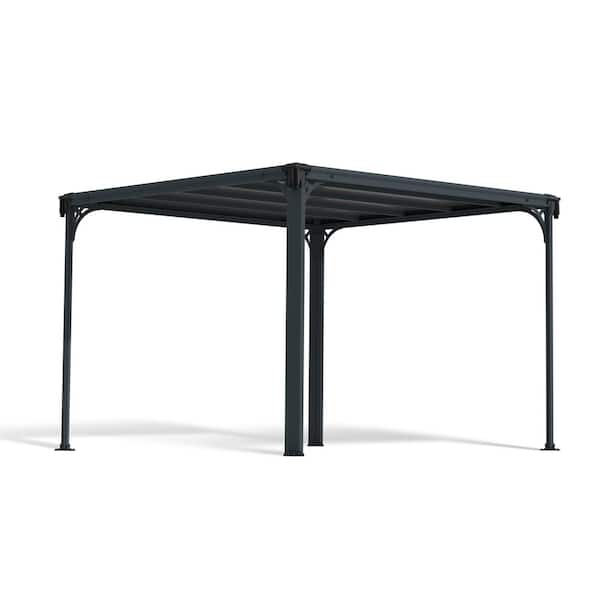 CANOPIA by PALRAM Milano 10 ft. x 10 ft. Gray/Gray Outdoor Gazebo
