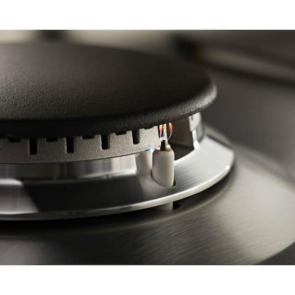 KitchenAid 36-inch Built-in Gas Cooktop with Griddle KCGS956ESS