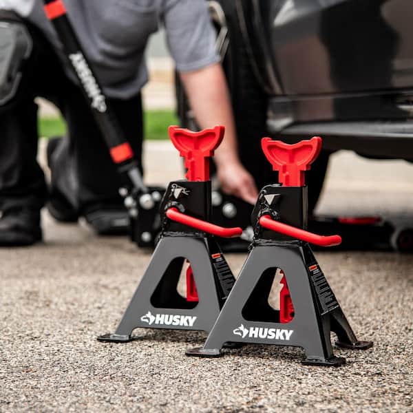 Husky 3 Ton Jack Stands HPL4124N-TD-CM - The Home Depot