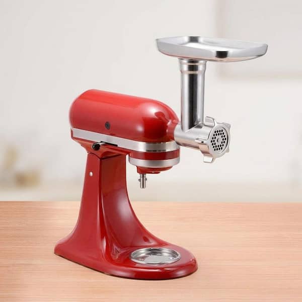 Stainless Steel Meat Grinder Attachment with Sausage Stuffer for Stand Mixer Dishwasher Safe