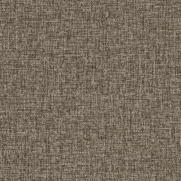 Advantage Halliday Faux Linen Brown Non Pasted Non Woven Wallpaper
