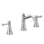 MOEN Belfield 8 in. W Spread 2-Handle Bathroom Faucet in Polished ...