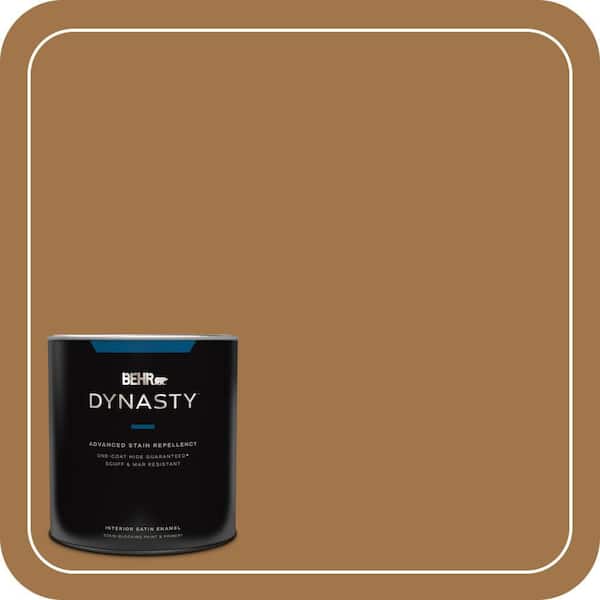 BEHR DYNASTY 1 qt. #S290-7 Wave of Grain Satin Enamel Interior Stain-Blocking Paint & Primer
