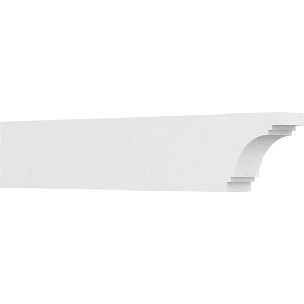 Ekena Millwork 4 in. x 8 in. x 42 in. Pescadero PVC Rafter Tail Brace