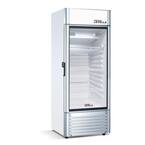 6.5 cu. ft. Commercial Upright Merchandiser Display Refrigerator Glass Door Beverage Cooler in Silver