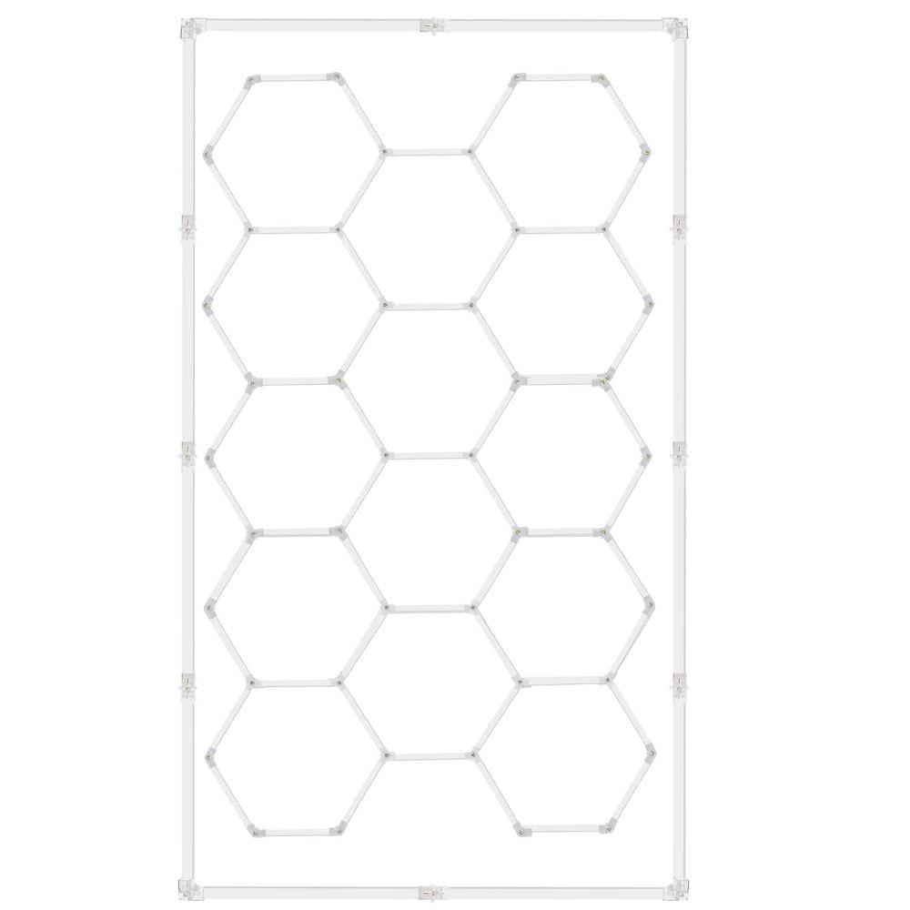 15.4ft. Hexagon 534W Integrated LED White Strip Light Fixture 14-Hex with Frame Honeycomb Fixture price history on PriceWatchPro