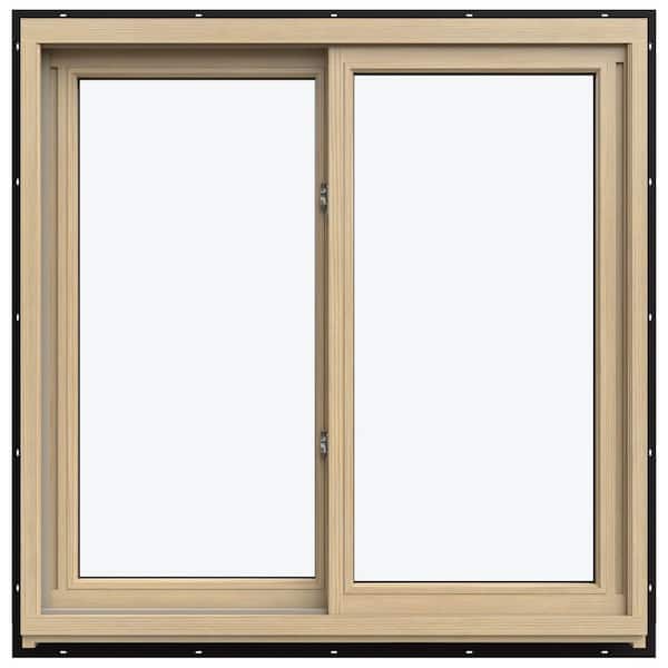 35.3125 in. x 35.5625 in. W-5500 Left-Hand Sliding Wood Clad Window