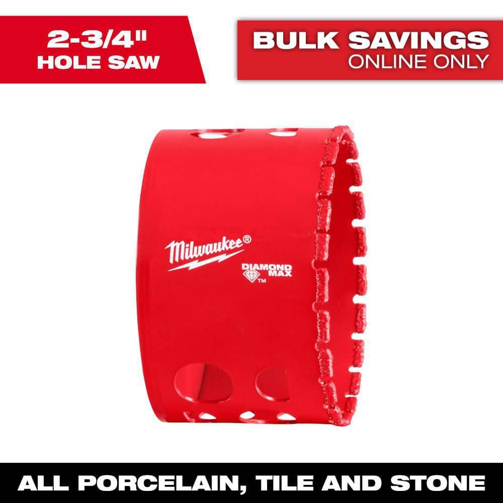 Milwaukee 2-3/4 in. Diamond Max Hole Saw 49-56-5666 - The Home Depot