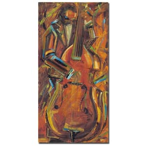 Jazz I by Joarez Floater Frame Abstract Wall Art 24 in. x 12 in.