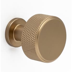 Kent Knurled 1-1/8 in. (29 mm) Industrial Champagne Bronze Round Cabinet Knob