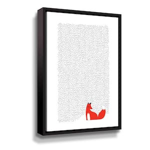 'Black grass' by Robert Farkas Framed Canvas Wall Art