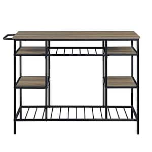 47 in. L x 24 in. W x 36 in. H Kitchen Island in Oak