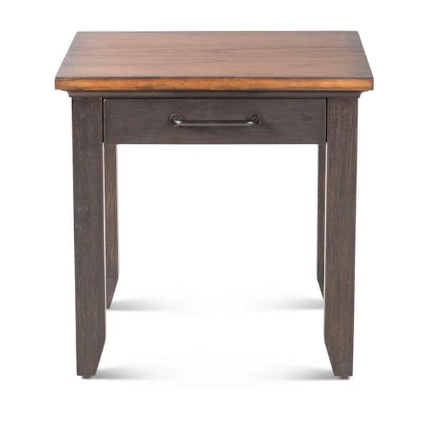 Steve Silver Bear Creek 24" Square Wood End Table Brown
