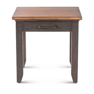 Bear Creek 24" Square Wood End Table Brown