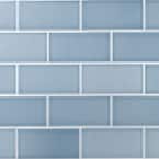 Magnitude Blue 4 in. x 8 in. x 7.5mm Polished Ceramic Subway Wall Tile (68 pieces / 14.63 sq. ft. / box)
