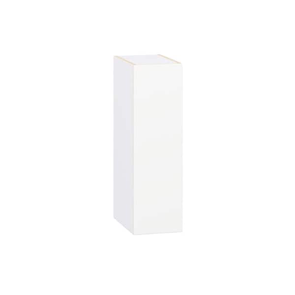 J COLLECTION Timberline 9 in. W x 14 in. D x 30 in. H Assembled Slab Wall Kitchen Cabinet in Bright White