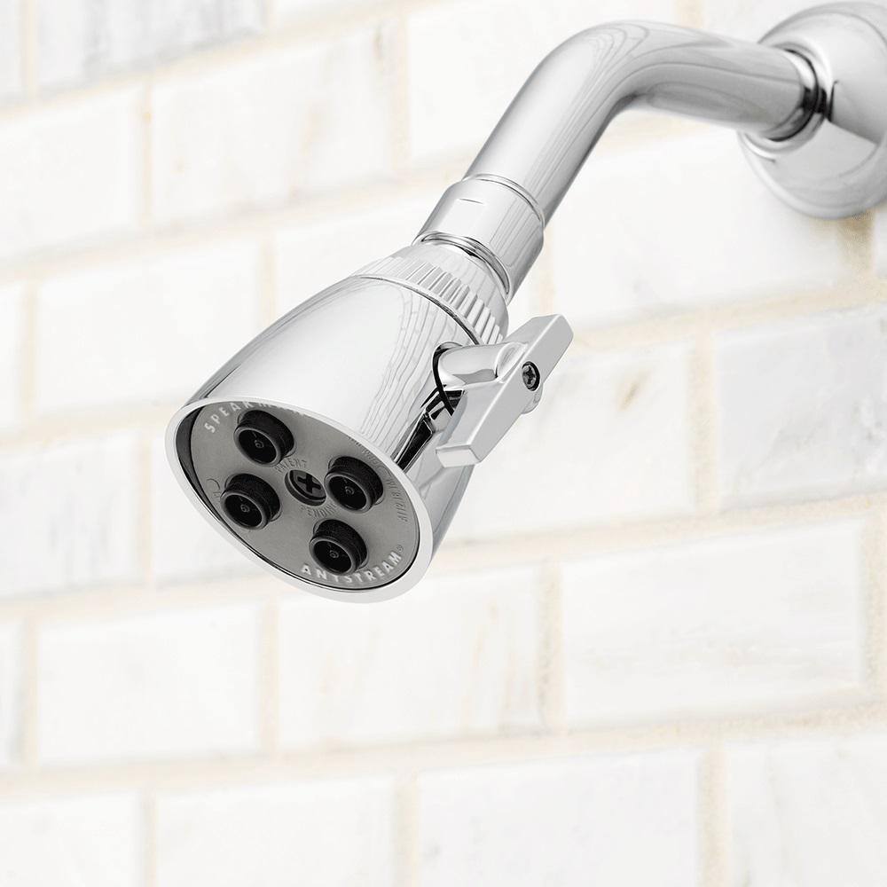 Polished Chrome Adjustable Wall Mounted Shower Head