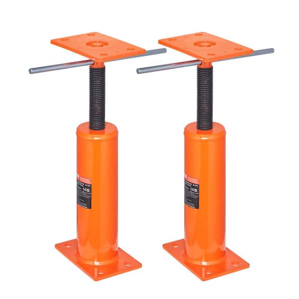 VEVOR House Floor Jacks, 2-Pack, 12 -16 in. Height Range, 9700 lbs. Max Load Capacity Per Unit, Adjustable Support Jack Pole