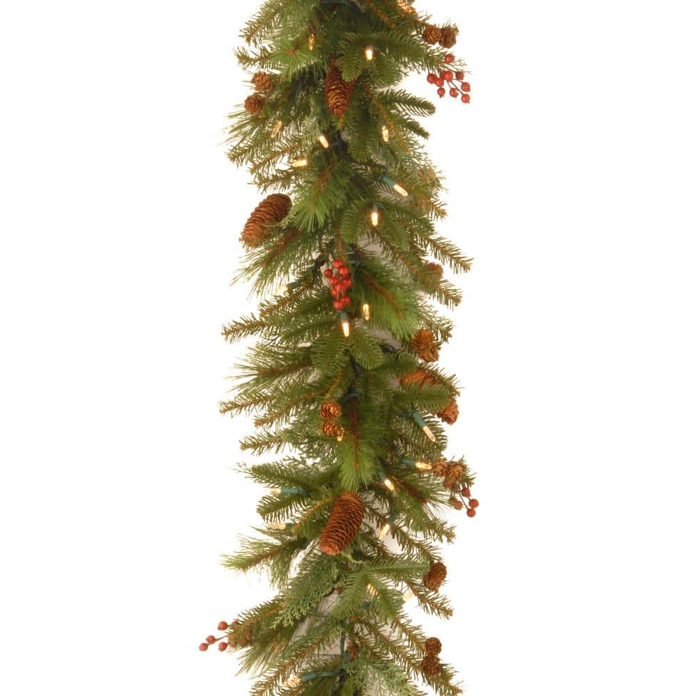  6 ft. Noelle Garland with Battery Operated Warm White LED Lights