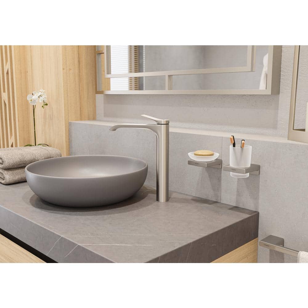 Brushed Nickel Modern Wall Mounted Towel Ring