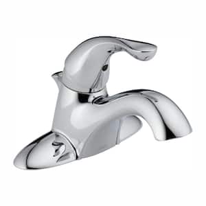 Classic 4 in. Centerset Single-Handle Bathroom Faucet in Polished Chrome