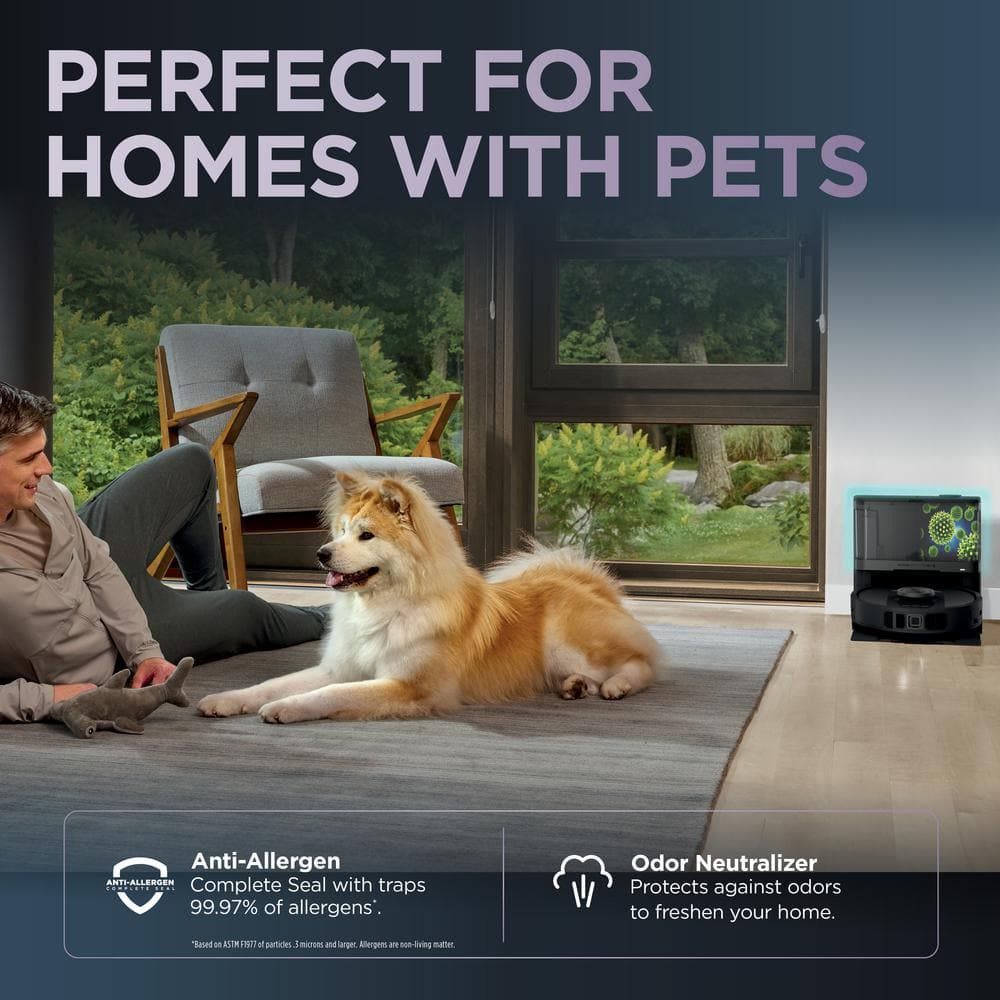 Gaia Gray Cordless 2-in-1 Robot Vacuum and Mop with HEPA Filter