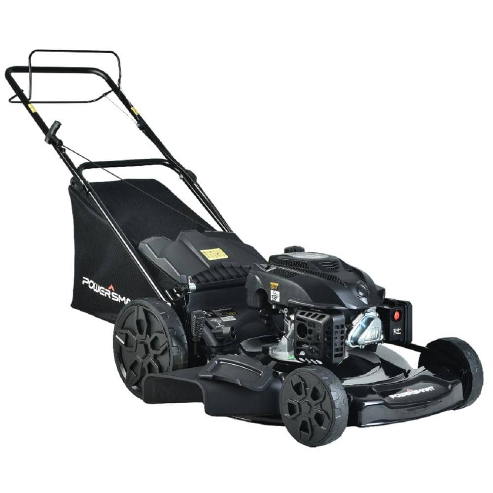 Powersmart 22 In 3 In 1 200cc Gas Walk Behind Self Propelled Lawn Mower Psm2022 The Home Depot
