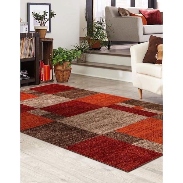 Unique Loom Outdoor Checkered Black 2' 2 x 3' 0 Area Rug 3127198 - The Home  Depot