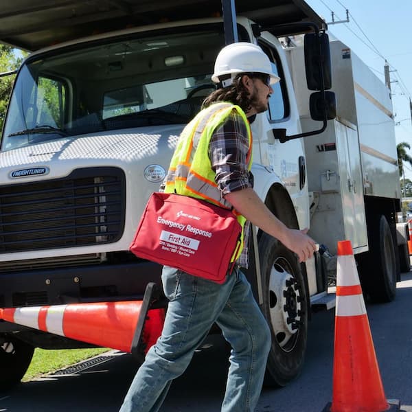 First Aid Only Grab and Go Emergency Response First Aid Kit, 224