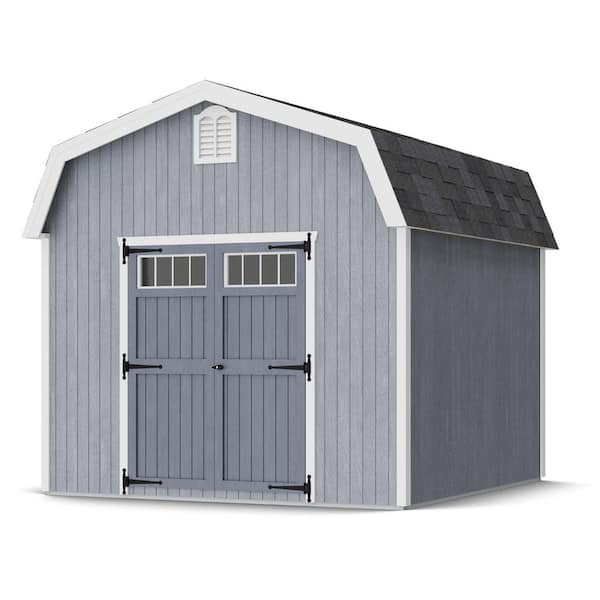 Colonial Woodbury 10 ft. x 10 ft. Outdoor Wood Storage Shed Do-It-Yourself Precut Kit with Floor (100 Sq. Ft.)
