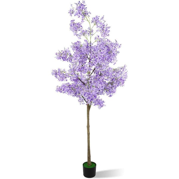 Spring Jasmine Series 6ft Artificial Jasmine Tree in Cement Base