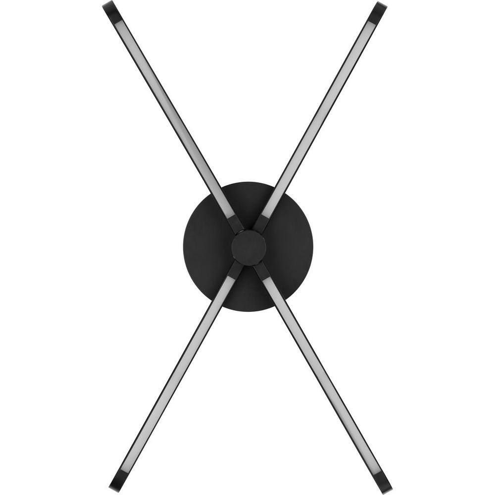 Pivot Matte Black 25" LED Flush Mount Ceiling Light