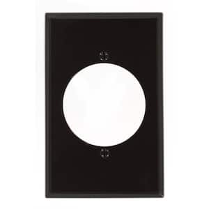 Brown 1-Gang Single Outlet Wall Plate (1-Pack)
