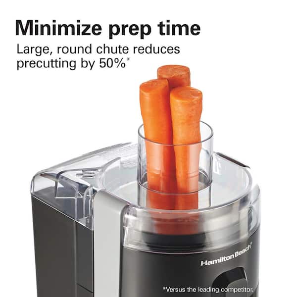 tobacco juicing Hamilton Beach Health Smart 400 W 16 oz. Black Centrifugal Juicer Extractor  with 2.4 in Feed Chute 67502J