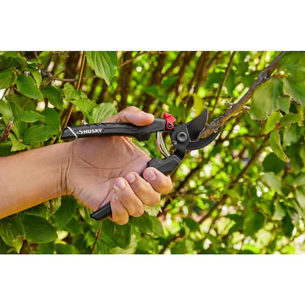 Husky 8 in. Bypass Garden Pruner Shears Husky-11 - The Home Depot