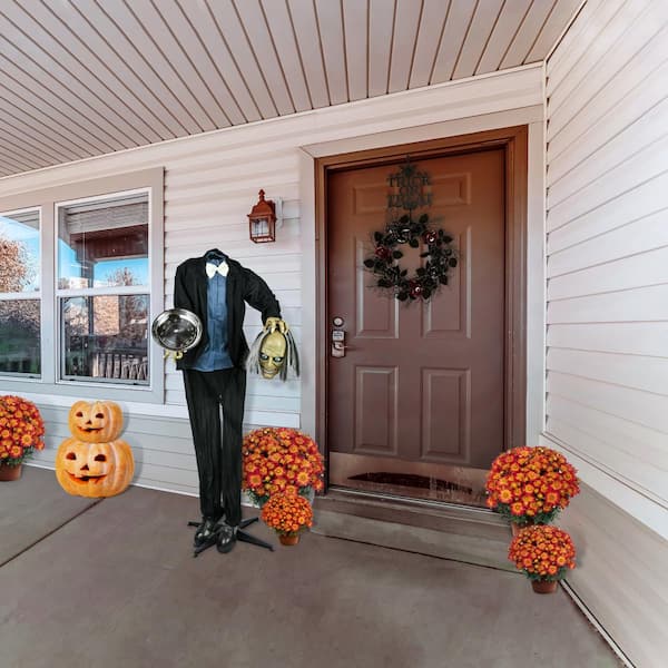 Haunted Hill Farm 5-Ft. Shakey the Animated Reaching Reaper, Indoor or  Covered Outdoor Halloween Decoration