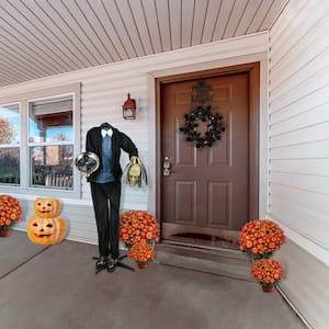 59 in. Animated Halloween Headless Man, Sound Activated